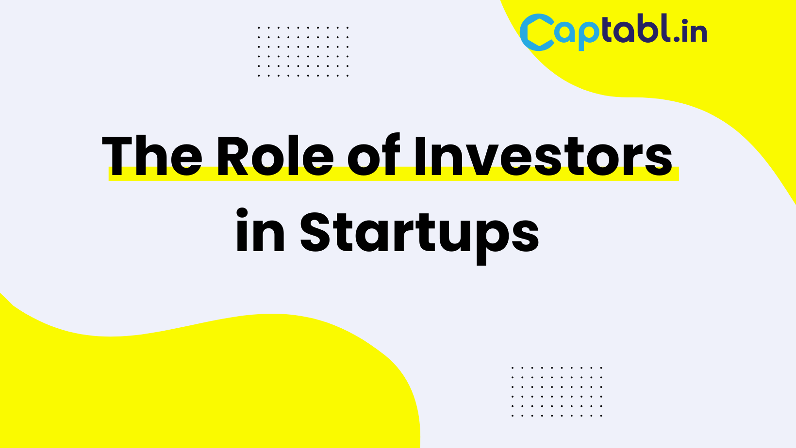 Role of Investors